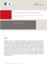 Interrogating the Impact of Intelligence