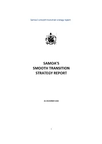 Samoa's Smooth Transition Strategy Report