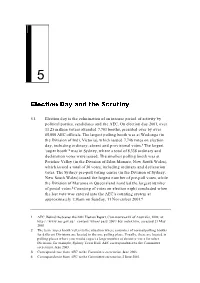 Election Day and the Scrutiny