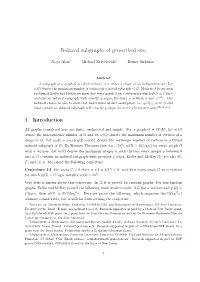 Induced Subgraphs of Prescribed Size, J. Graph Theory 43