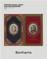 Printed Books, Maps and Photographs