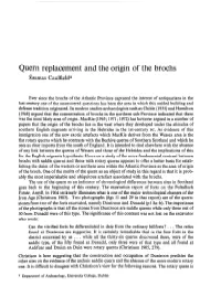 Quern Replacement and the Origin of the Broths Seamas Caulfield”