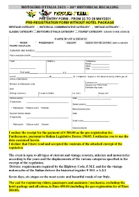 Entry Form and Rule Excerpt 2021