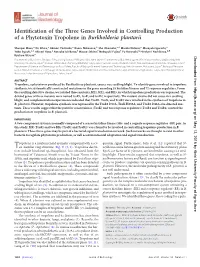 Identification of the Three Genes Involved in Controlling Production
