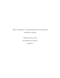 And Boundaries: a Perceptual Dialectology of Australian English