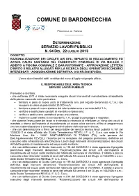 Determina Di Aggiudicazione Definitiva