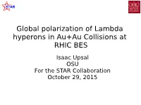 Global Polarization of Lambda Hyperons in Au+Au Collisions at RHIC BES