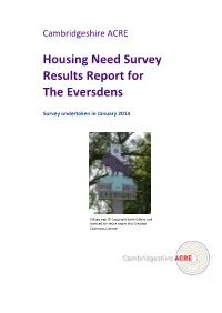 Housing Need Survey Results Report for the Eversdens
