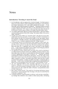 Introduction: Traveling to Meet the Dead