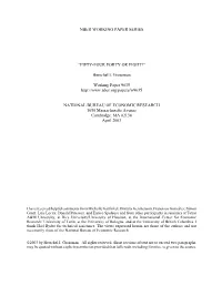 Nber Working Paper Series “Fifty-Four Forty Or Fight