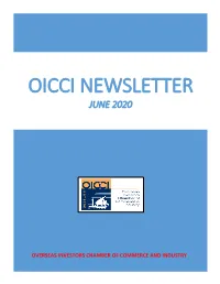 Oicci Newsletter June 2020