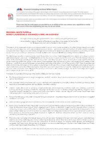 Proximal White Paper 10 Money Laundering & Organized Crime: an Overview