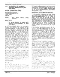 TSX Inc. (Formerly the Toronto Stock Exchange Inc.) (“TSX Inc.”) in Connection with the a Pre-Initial Public Offering Reorganization of TSX Inc