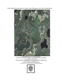 Draft Total Maximum Daily Load of Total Phosphorus for White Island Pond