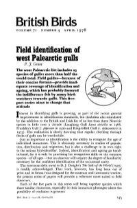 Field Identification of West Palearctic Gulls P