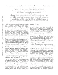 Internal Loss of Superconducting Resonators Induced by Interacting