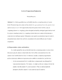 Levels of Computational Explanation Michael Rescorla Abstract