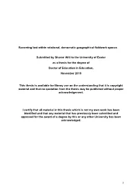 Becoming Lost Within Relational, Democratic Geographical Fieldwork Spaces