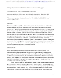 Cell Type-Dependent Control of P53 Transcription and Enhancer Activity by P63