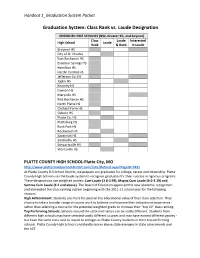 Graduation System: Class Rank Vs. Laude Designation