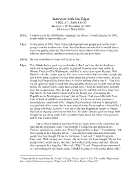 Interview with Jim Edgar # ISG-A-L-2009-019.25 Interview # 25: November 18, 2010 Interviewer: Mark Depue