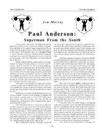 Paul Anderson: Superman from the South