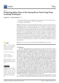 Predicting Inflow Rate of the Soyang River Dam Using Deep Learning