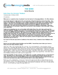 THE WIRE Series Wrap-Up