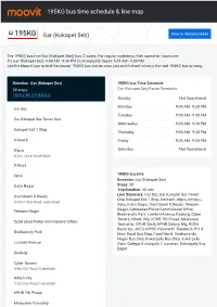 195KG Bus Time Schedule & Line Route