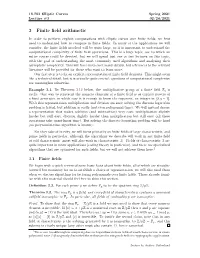 3 Finite Field Arithmetic