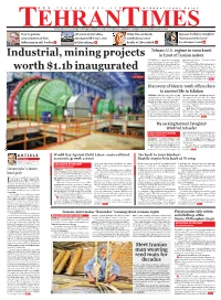 Industrial, Mining Projects Worth $1.1B Inaugurated