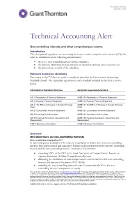 Technical Accounting Alert