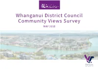 Whanganui District Council Community Views Survey MAY 2018 Executive Summary
