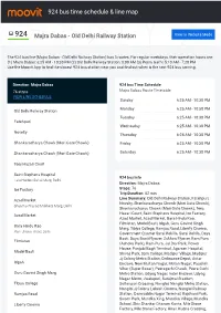 924 Bus Time Schedule & Line Route
