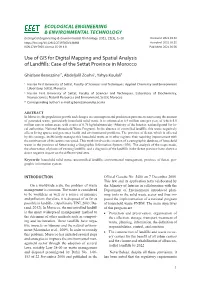 Use of GIS for Digital Mapping and Spatial Analysis of Landfills: Case of the Settat Province in Morocco