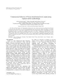 Compressional Behavior of Persian Hand Knotted Wool Carpets Using Response Surface Methodology