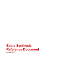 Ebola Synthesis Reference Document August 2017
