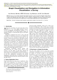 Graph Visualization and Navigation in Information Visualization 1