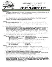 Lei Contest Rules 2016
