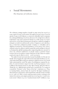 1 Social Movements the Structure of Collective Action