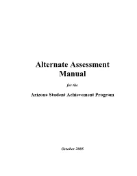 Alternate Assessment Code of Ethics