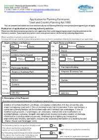 (B) CSLR Planning Application Form