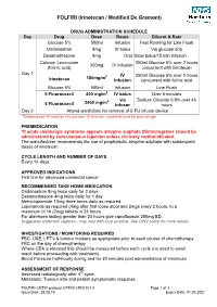 FOLFIRI (Irinotecan / Modified De Gramont)