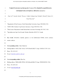 High Frequencies of Triploids Obtained from Interspecific Crosses Involving