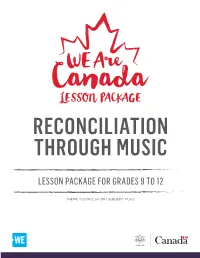 Lesson Package Reconciliation Through Music