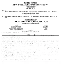XPERI HOLDING CORPORATION (Exact Name of Registrant As Specified in Its Charter)