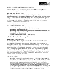 A Guide to Calculating the Lung Allocation Score