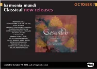 Classical New Releases