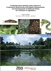 Protected Area Analysis with Respect to Freshwater Biodiversity and Reptile Assessments, and Development of National Policy for Inclusion in Legislation