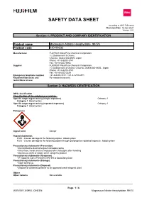 Safety Data Sheet